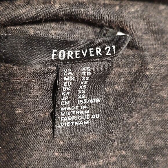 Forever 21 High Low Heathered Gray Skirt XS - Picture 4 of 6